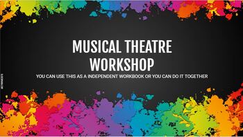 Preview of Musical Theatre WORKBOOK