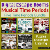 Musical Time Periods - Digital Escape Rooms Bundle - Music