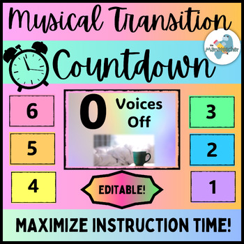 Preview of Musical Transition Countdown-Classroom Transition Help-Smooth Transitions