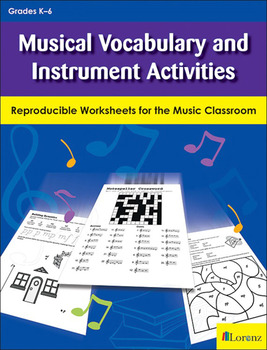 Preview of Musical Vocabulary and Instrument Activities