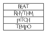 Musical Word Wall - 60 Words - PDF