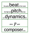 Musical Word Wall With Meanings