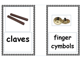 Preview of Musical instruments flashcards