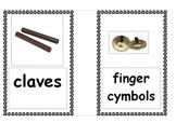 Musical instruments flashcards