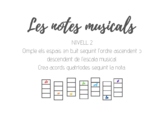 Musical note (Level 2) / Notas musicales/ Notes musicals (