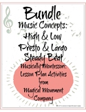 Musically Montessori Bundle: Pitch, Tempo, &Steady Beat