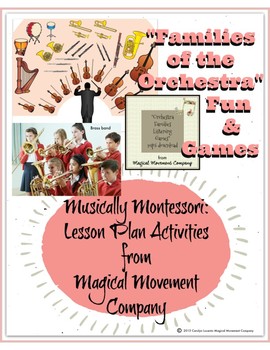 Preview of Musically Montessori: "Families of the Orchestra Fun & Games"