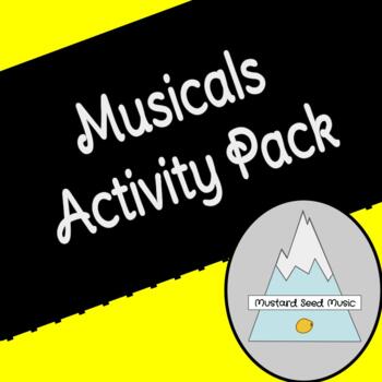 Preview of Musicals Activity Pack