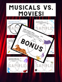 Musicals vs. Movies! Venn Diagram Bundle