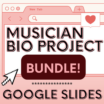 Preview of Musician Biography Research Project BUNDLE!