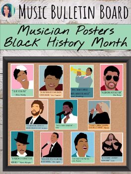 Preview of Musician Posters for Black History Month