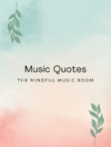 Musician Quote Posters - Leaf & Watercolor