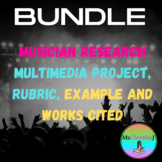 Musician Research Multimedia Project BUNDLE (includes Part