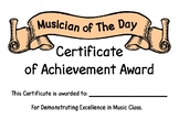 Musician of The Day Award