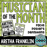 Musician of the Month: Aretha Franklin Bulletin Board Pack