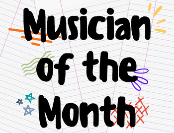 Preview of Musician of the Month Starter Poster Pack
