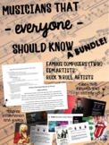 Musicians / Artists Every Student Should Know! Fun Listeni