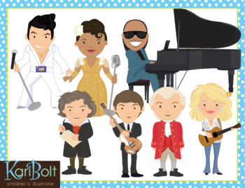 Preview of Musicians and Composers Clip Art