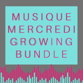 Preview of Musique Mercredi Growing Bundle Music & Culture Lessons for French Classes