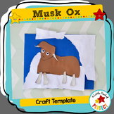 Musk Ox Arctic Animal Craft Template