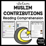 Muslim Contributions Reading Comprehension Worksheet Islam