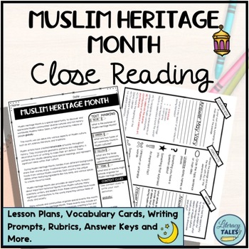 Preview of Muslim Heritage Month  Close Reading Packet Informational Text