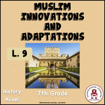 Preview of Muslim Innovations and Adaptations Lesson 9 Task Cards History Alive!