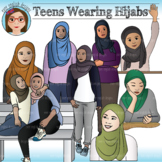 Muslim Teens Wearing Hijabs