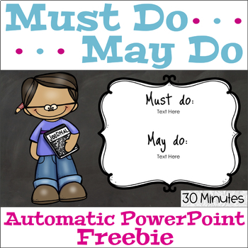 Must Do May Do Automatic PowerPoint Freebie