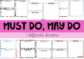 Preview of Must Do, May Do Bundle Pack - Google Slides with TIMERS!