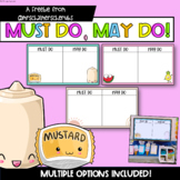 Must Do, May Do Choice Display | FREEBIE |