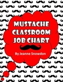Mustache Classroom Jobs Chart