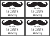Mustache Themed Valentine's Day Cards