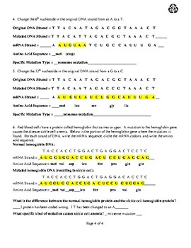 Mutation Activity by Schnettler Science | TPT