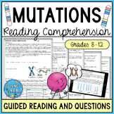 Mutations Reading Comprehension Worksheets