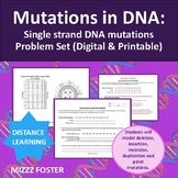 Genetic Mutations in DNA: Single strand DNA mutations Problem Set