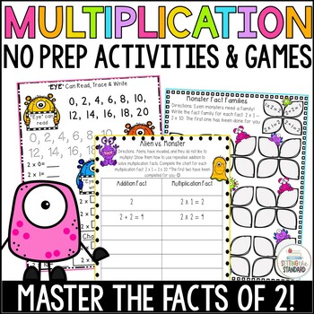 Preview of Multiplication Games & Practice | Multiplication Facts of 2