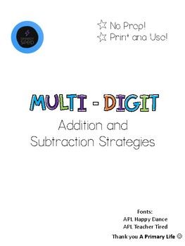 Preview of Mutli-digit Addition and Subtraction Strategies