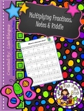 Multiplying Fractions Notes and Fun Riddle Activity