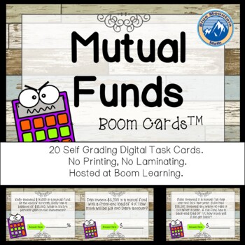 Preview of Mutual Funds Boom Cards--Digital Task Cards