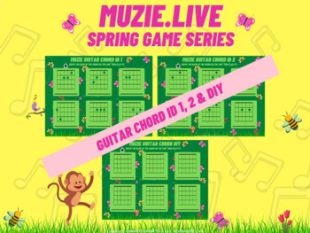 Preview of Guitar Chord ID Games - Spring