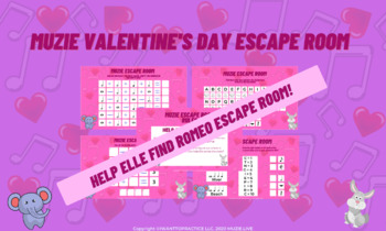 Preview of Musical Valentine's Day Escape Room