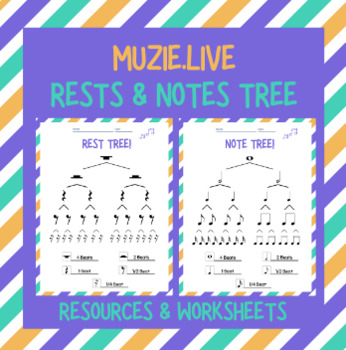 Preview of Music Rests Tree and Notes Tree