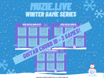 Preview of Guitar Chord ID Games- Winter