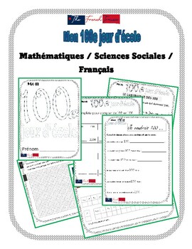 Preview of My 100th day of school / Mon 100e jour de classe