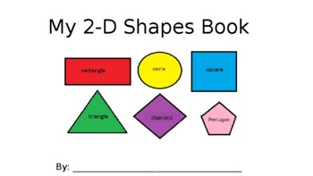 Preview of My 2-D Shapes Book