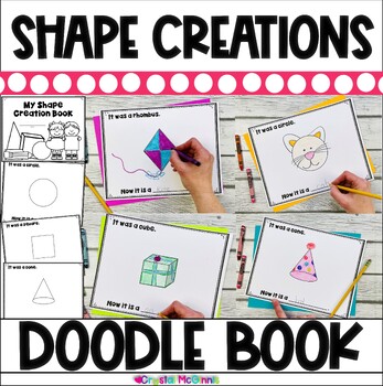 Preview of Shape Creation Book | Shapes Activity | Shape Recognition Drawing Book