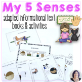Five Senses Adapted Science Books for Speech Therapy Autis