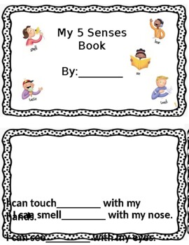 Preview of My 5 Senses Booklet