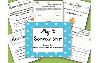 Preview of My 5 Senses {Classroom & Take-Home Labs}